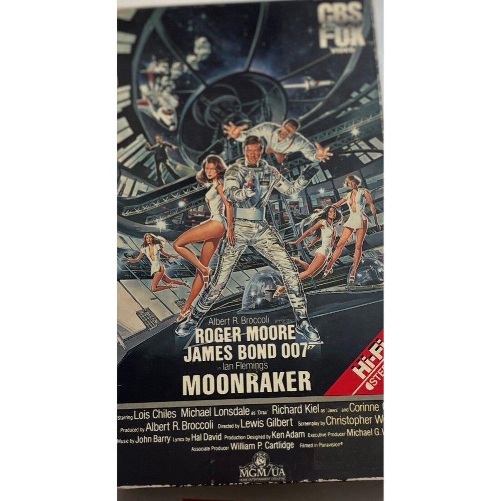 1979 Moonraker – James Bond 007 MI9 SPY VHS Movie M16 -Roger Moore * Goodhead
